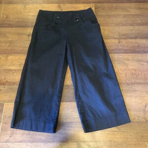 For The Republic Pull On Pants Women size 4 Blue Wide Leg Boho